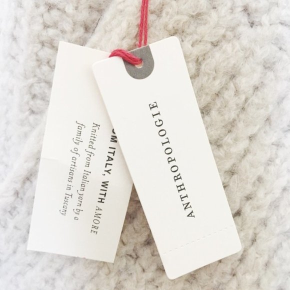 NWT Anthropologie Handmade Cottage Neutral Oversized Wool Knit CAMILA Sweater M - Picture 9 of 11